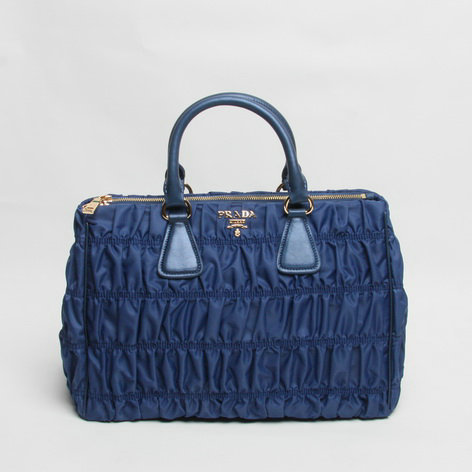 2014 Prada gaufre nylon fabric tote bag BN2390 blue